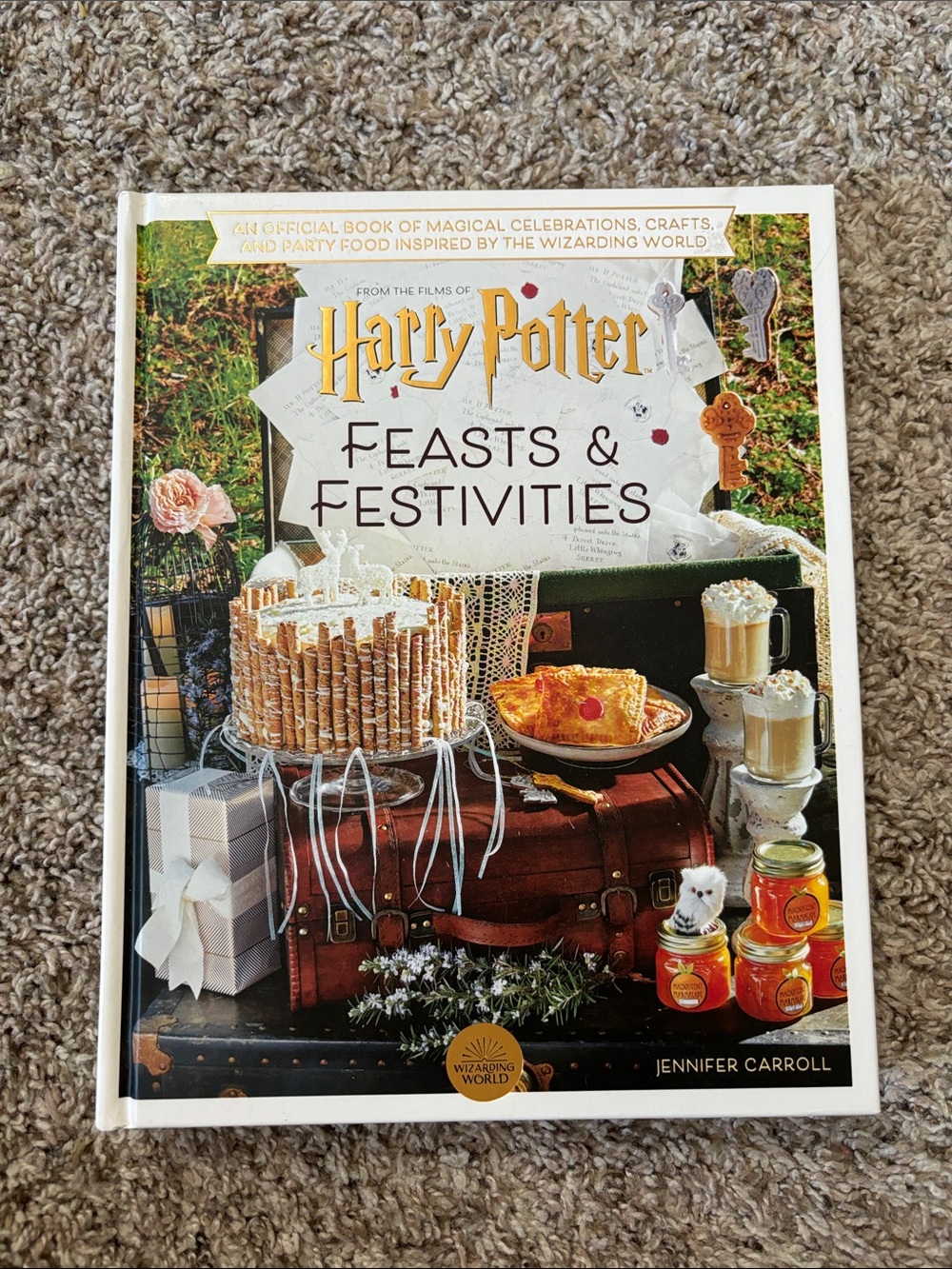 Harry Potter Feasts & Festivities Cookbook - White Cover with Colorful Food Art